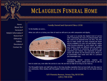 Tablet Screenshot of mclaughlinfuneralhome.net